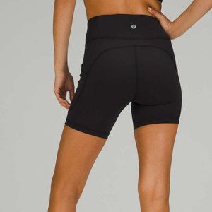 NWT Lululemon Invigorate High-Rise Bike Shorts 6" | Black | Size 8